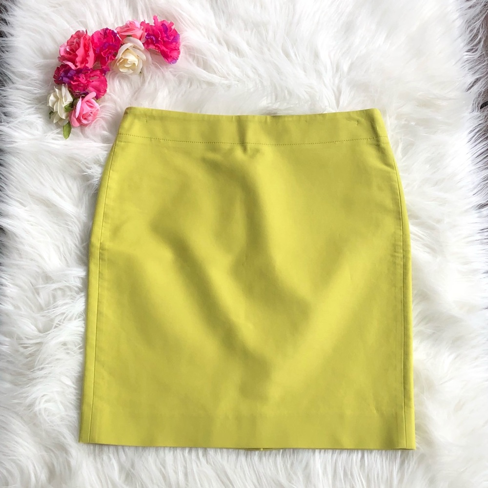 JCrew Green No. 2 Pencil Skirt 4